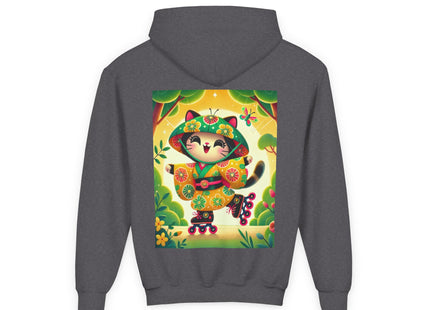 Firefly Dance on Wheels Youth Heavy Blend Hooded Sweatshirt