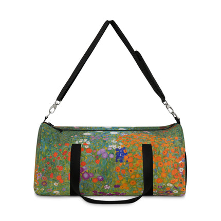 Cottage Garden by Gustav Klimt Duffle Bag