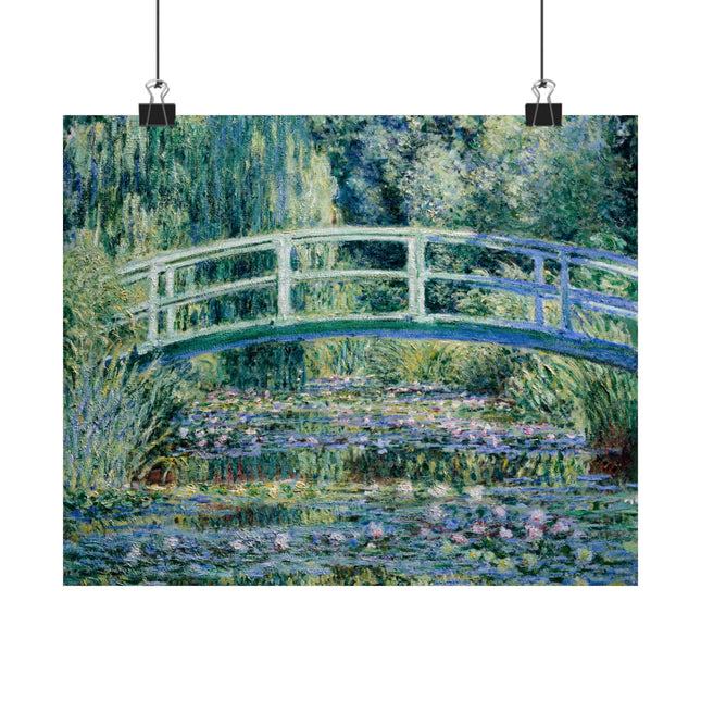 Water Lilies and Japanese Bridge by Claude Monet Matte Horizontal Posters