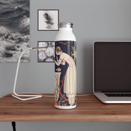 The Dazzling Little Fish by George Barbier Slim Water Bottle