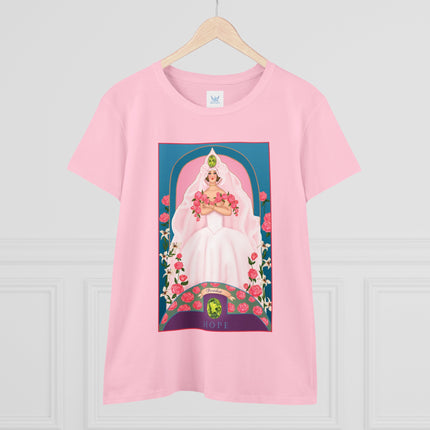 August & Peridot (from the Gem Series) by Sofia Chiostri Women's Midweight Cotton Tee
