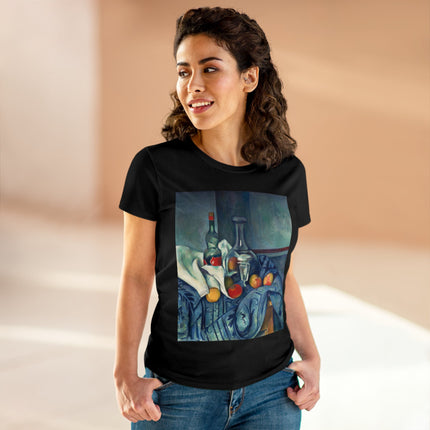 The Peppermint Bottle by Paul Cézanne Women's Midweight Cotton Tee