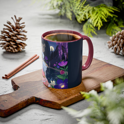 The Moonlit Garden Serenade Colorful Mugs – Art Deco Musical Elegance