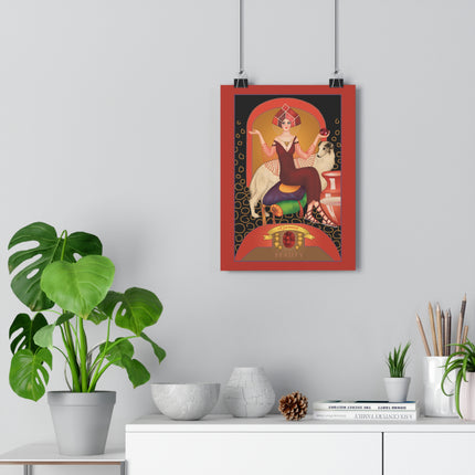 January & Garnet (from the Gem Series) by Sofia Chiostri Giclée Art Print