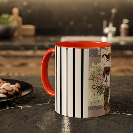 Wrapped in Elegance Colorful Mugs (11oz, 15oz)