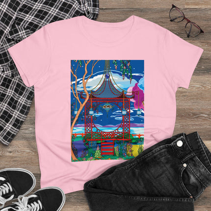 Serene Splendor Women's Midweight Cotton Tee