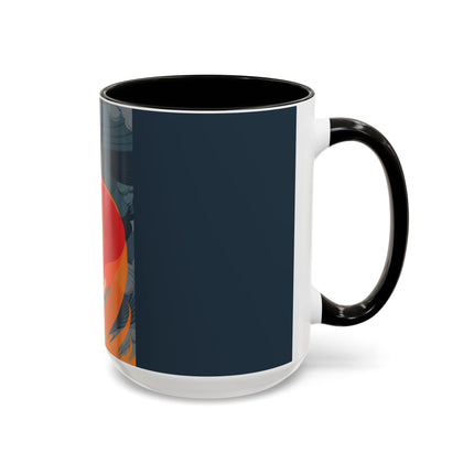 Flame of the Tempest Colorful Mugs – Fiery Storm & Dramatic Elegance