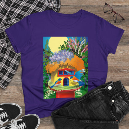Birdhouse Haven Women's Midweight Cotton Tee