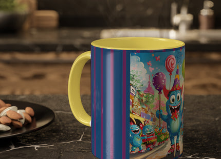 Monster Parade Madness Colorful Mugs, 11oz