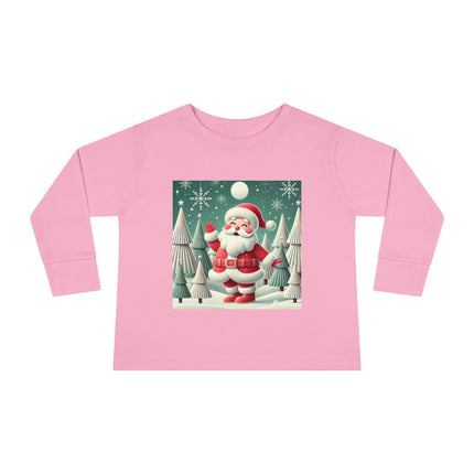 Santa's Joyful Night Toddler Long Sleeve Tee