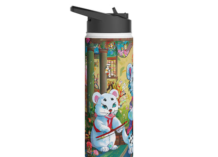 Melodies of the Snow Lion Cub Stainless Steel Water Bottle