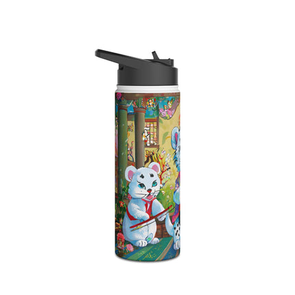 Melodies of the Snow Lion Cub Stainless Steel Water Bottle