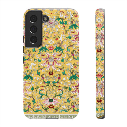 Yellow Botanical Pattern by Owen Jones Phone Cases
