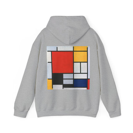 Composition with Red, Yellow, Blue, and Black by Piet Mondrian Heavy Blend™ Hooded Sweatshirt