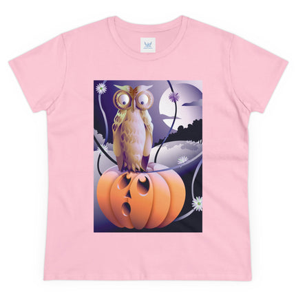 The Startled Pumpkin Women's Midweight Cotton Tee
