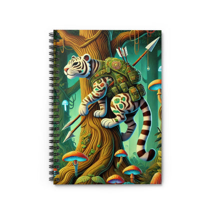 Silent Stripes Spiral Notebook - Ruled Line