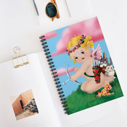 Cupid's Aim Spiral Notebook - Ruled Line
