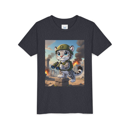 Snow Leopard Lookout Youth Short Sleeve Tee