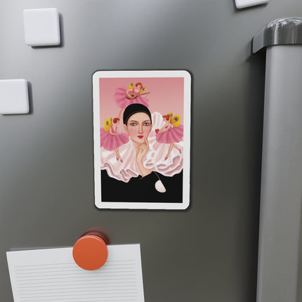 Pierrot & Fairies Dressed in Pink by Sofia Chiostri Die-Cut Magnets (5 Sizes)