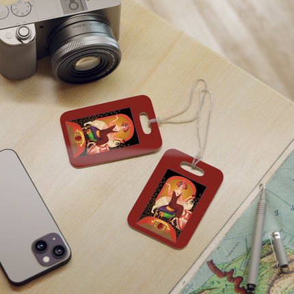 January & Garnet (from the Gem Series) by Sofia Chiostri Luggage Tags