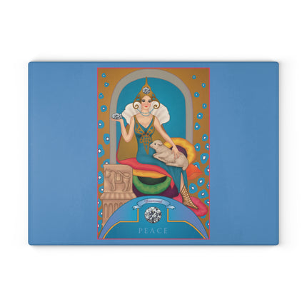 April & Diamond Zodiac Glass Cutting Board