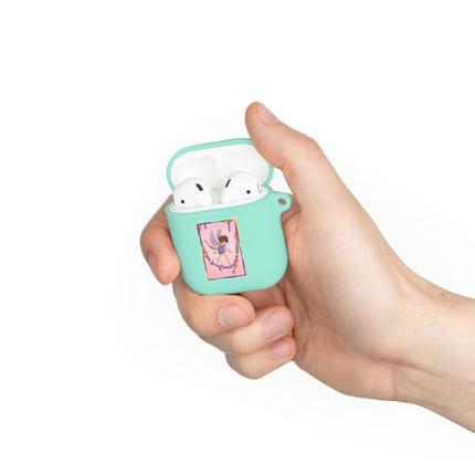 A Playful Fairy Jumps Rope AirPods Case