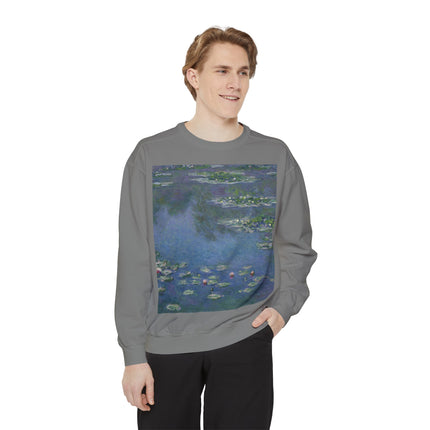 Water Lilies by Claude Monet Unisex Garment-Dyed Sweatshirt