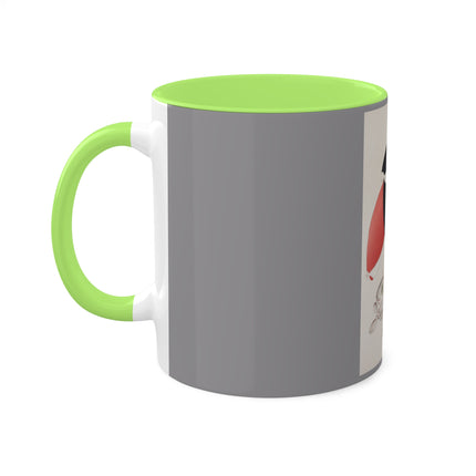 Illustrations of Japanese Toys Pl.056 by Kawasaki Kyosen Colorful Mugs, 11oz