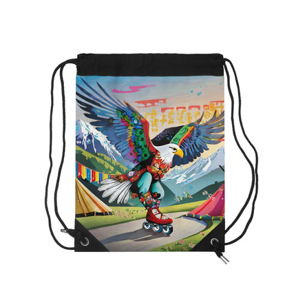 Eagle Skater Drawstring Bag
