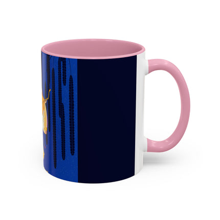 Celestial Melody Colorful Mug (11oz, 15oz) – Musical Grace, Starlit Beauty & Art Deco Elegance