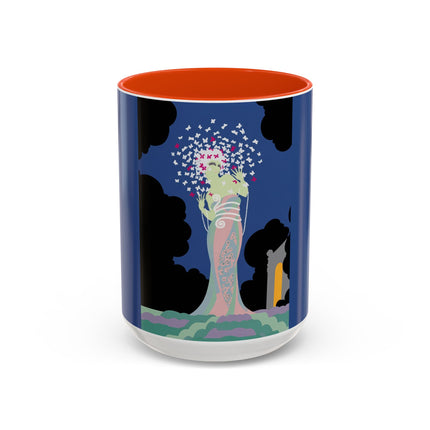 Butterfly Enchantress Colorful Mugs – Ethereal Art Deco Magic & Transformation