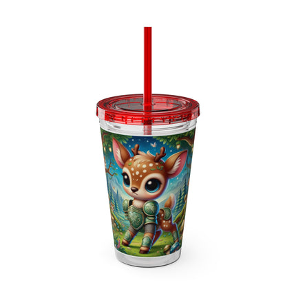 Fawn Defender Sunsplash Tumbler with Straw, 16oz