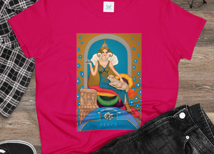 April & Diamond (from the Gem Series) by Sofia Chiostri Women's Midweight Cotton Tee
