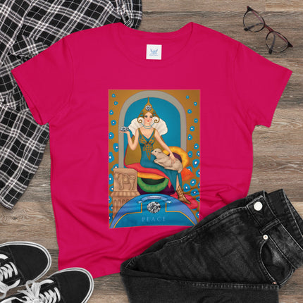 April & Diamond (from the Gem Series) by Sofia Chiostri Women's Midweight Cotton Tee