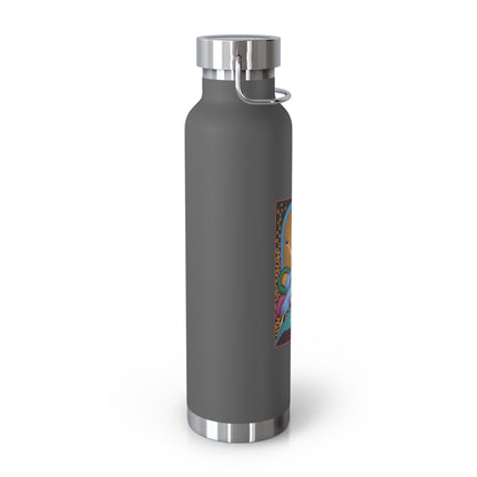 September & Sapphire (from the Gem Series) by Sofia Chiostri Copper Vacuum Insulated Bottle, 22oz