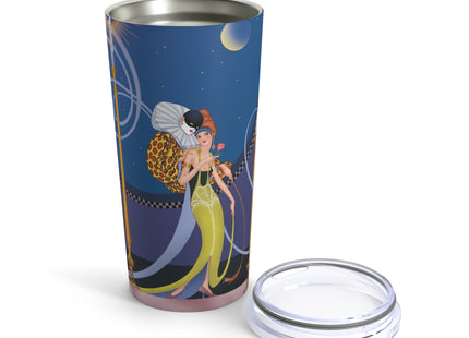 Smoke and Secrets: A Glamorous Encounter in Prohibition Era Tumbler 20oz