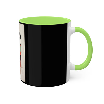 Illustrations of Japanese Toys Pl.020 by Kawasaki Kyosen Colorful Mugs, 11oz