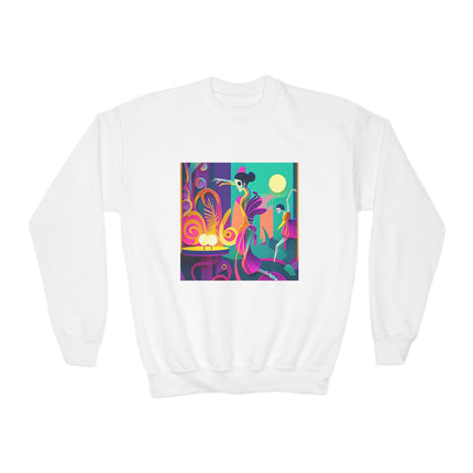 Dance of the Skeleton Ballerinas Youth Crewneck Sweatshirt