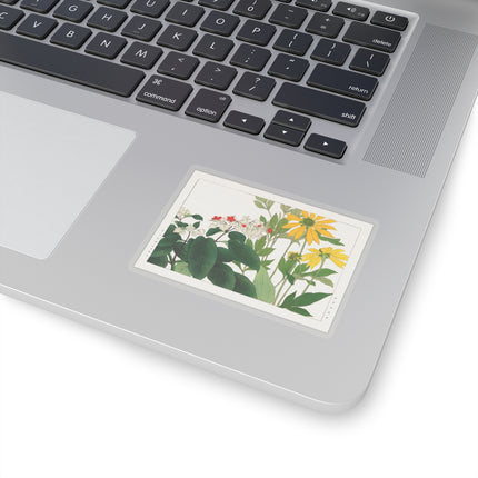 Clerodendrum & Rudbeckia by Tanigami Kônan Kiss-Cut Stickers (4 Sizes)