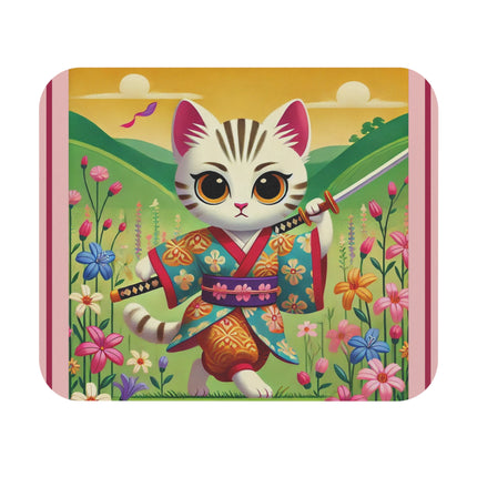 Samurai Kitten Mouse Pad (Rectangle)