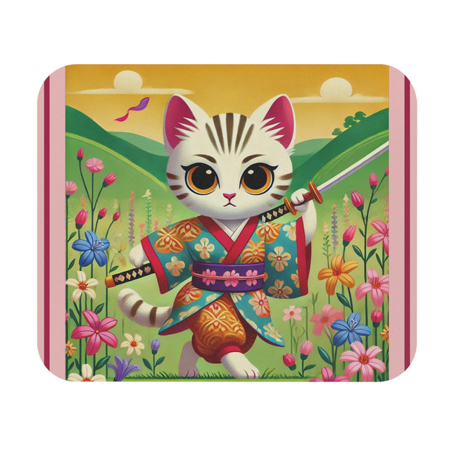 Samurai Kitten Mouse Pad (Rectangle)