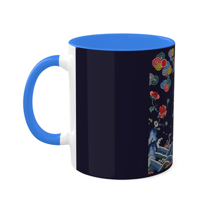 Rank Badge with Mandarin Duck Colorful Mugs, 11oz