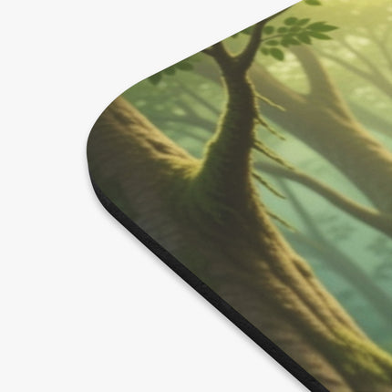 The African Grey Sentinel Mouse Pad – Quiet Strength & Woodland Adventure