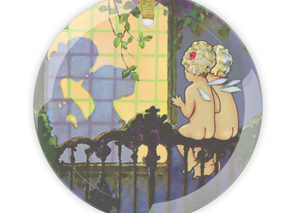 Whispers of Love Glass Ornament