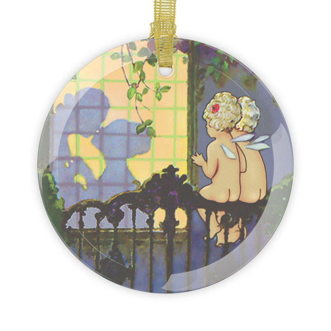 Whispers of Love Glass Ornament