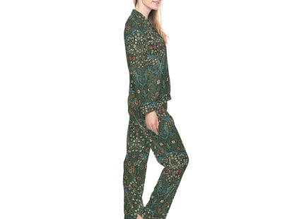 Blackthorn by William Morris Women's Satin Pajamas (AOP)