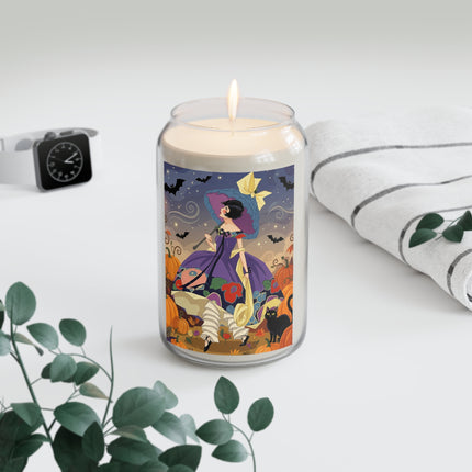 🌙🎃 The Moonlit Garden Walk Scented Soy Candle – Elegant Halloween Charm