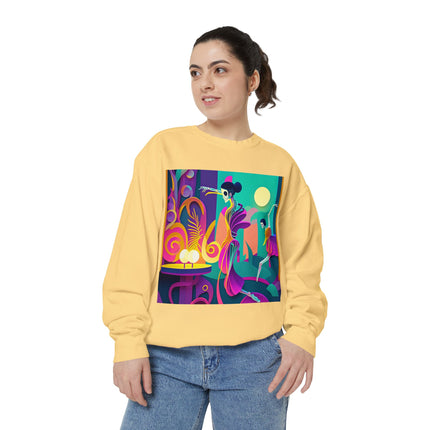 Dance of the Skeleton Ballerinas Unisex Garment-Dyed Sweatshirt