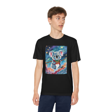 Cute Koala Youth Competitor Tee – Dreamy Skies & Whimsical Wonder