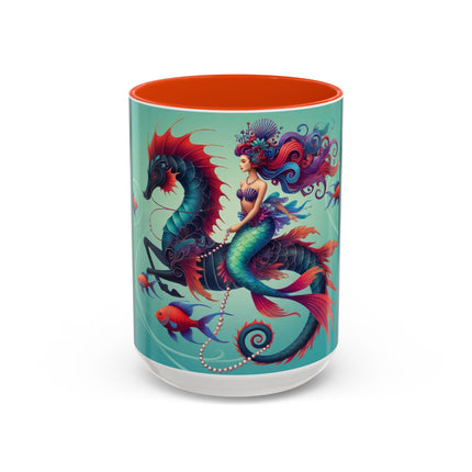 Mermaid & Sea Dragon Mug – Ocean Guardian & Mythic Beauty